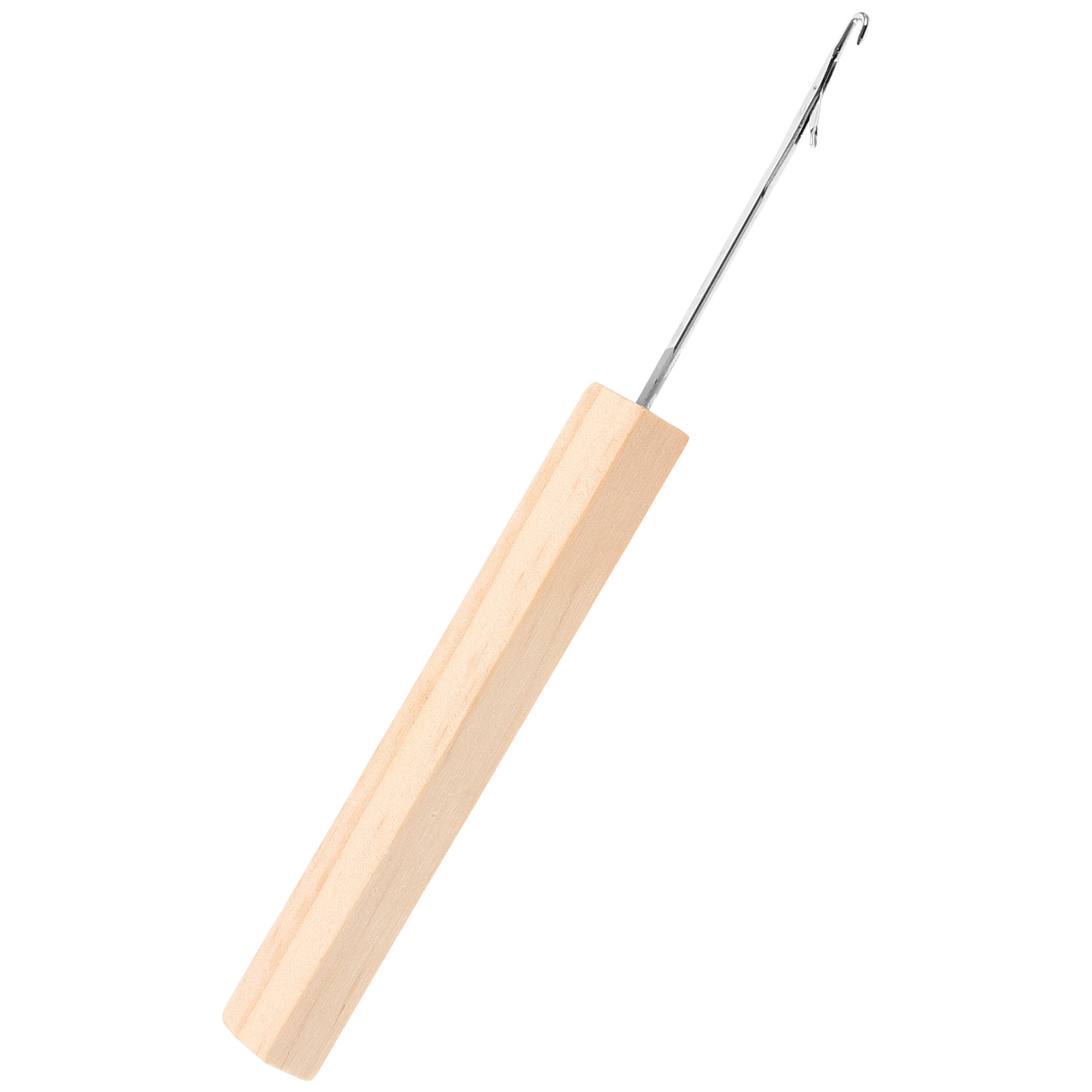 Wooden Crochet Hooks Ergonomic Handle - 人間工学に基づいた金属と木製のハンドルを備えたプロ仕様のクロシェットフックセット。毛糸を使った手芸に最適な滑らかなツールで、セーター、ブランケット、帽子などに使用できます。