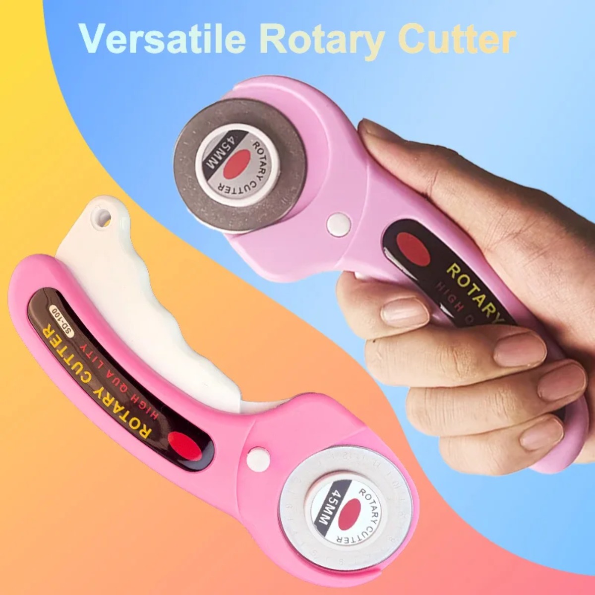 45mm ピンク パッチワーク ロータリーカッター カラーシ - Rotary Cutter For Fabric 45Mm のレビューと価格