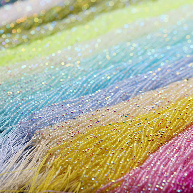 2mm（2連370個）カラークリスタルガラスビーズ、シードス - Glass Seed Beads 2Mm Jewelry Making のレビューと価格