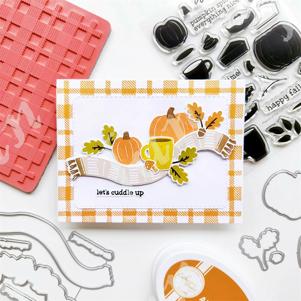 フランネル背景スタンプ新しい金属切削ダイスシリコーンスタンプ - Clear Silicone Stamps For Card Making のレビューと価格