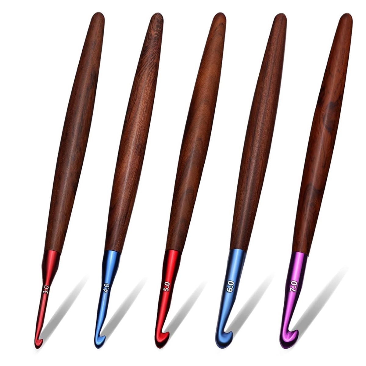 2026年新発売のかぎ針セット、関節炎の手に優しい人間工学に - Wooden Crochet Hooks Ergonomic Handle のレビューと価格