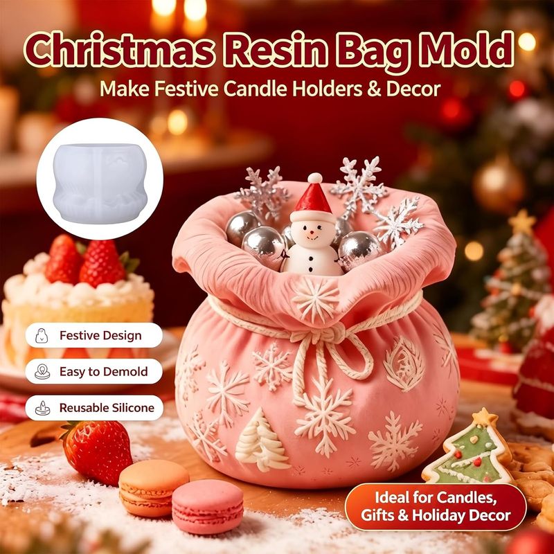 1. クリスマスをテーマにしたエポキシ樹脂用型。セット販売。 - Silicone Epoxy Resin Molds Set のレビューと価格