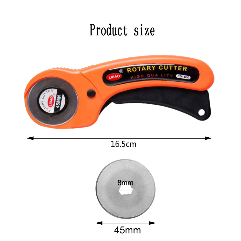 45mm回転式カッターブレード。布、革、紙の裁断に。人間工学 - Rotary Cutter For Fabric 45Mm のレビューと価格