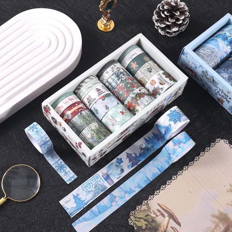 20巻入り、ヴィンテージ風クリスマス柄の和紙テープ。幅は0. - Scrapbooking のレビューと価格