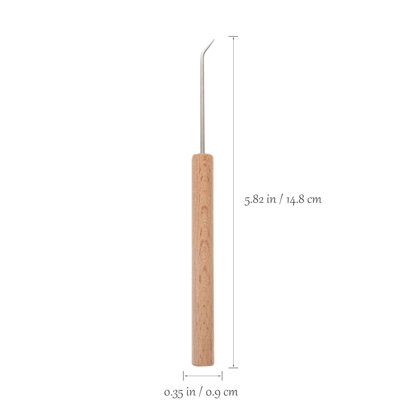 1個入り、精巧な木製ハンドルの編み針。人間工学に基づいた設計 - Wooden Crochet Hooks Ergonomic Handle のレビューと価格