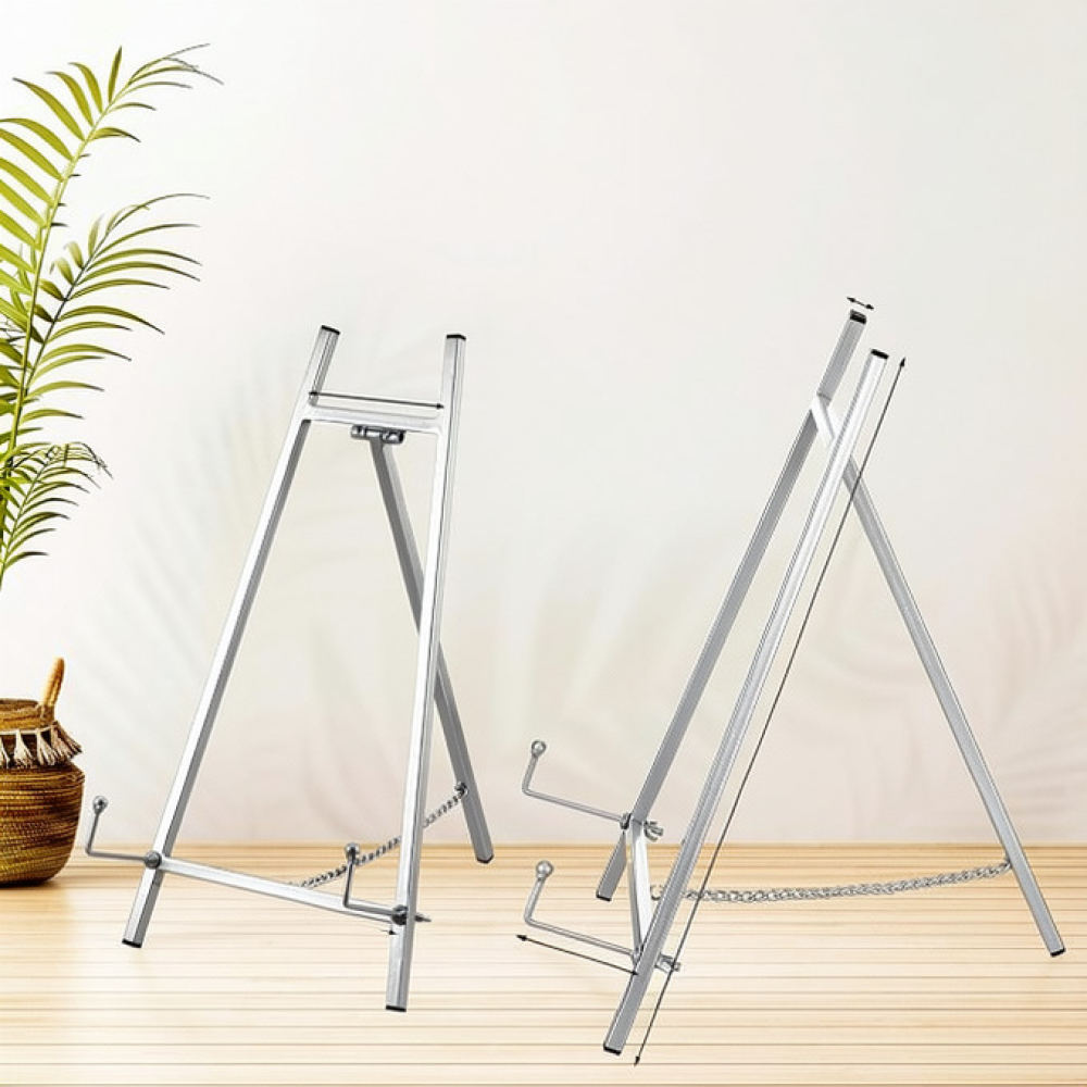 持ち運び可能な金属製イーゼルスタンド。キャンバス画、ウェディ - Painting Supplies のレビューと価格