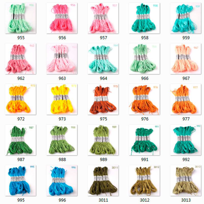 954--3042-10本入りクロスステッチ糸 / クロスス - Cotton Embroidery Thread Skeins のレビューと価格