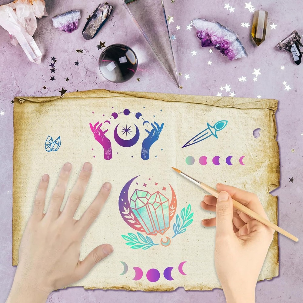 透明なシリコンシール,月の満ち欠け,クリスタルのゴム印,魔法 - Clear Silicone Stamps For Card Making のレビューと価格