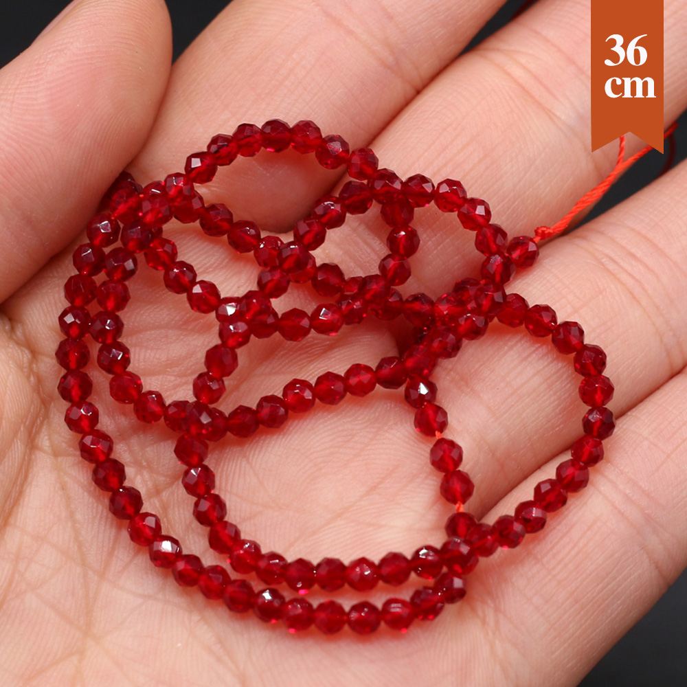 10 ストランドナチュラルレッドスピネル小さなビーズファセッ - Glass Seed Beads 2Mm Jewelry Making のレビューと価格