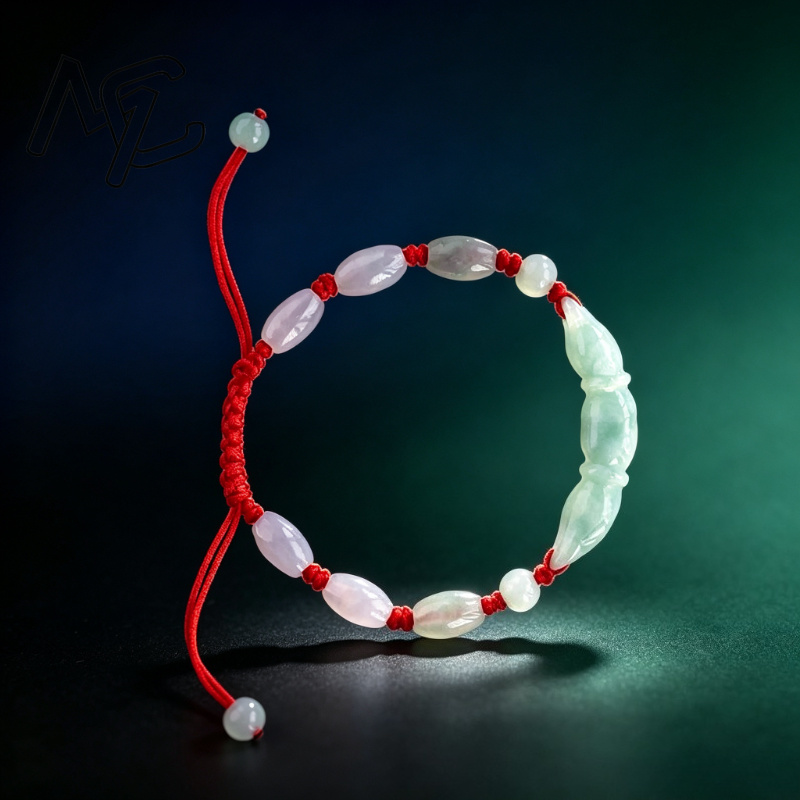 天然のブルー色の翡翠、ビルマ産エメラルド、蓮根結びのビーズを - Beading のレビューと価格