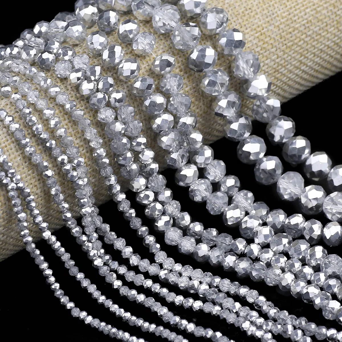 オーストリアンガラスビーズ,ジュエリー作り用,ハーフシルバー - Glass Seed Beads 2Mm Jewelry Making のレビューと価格