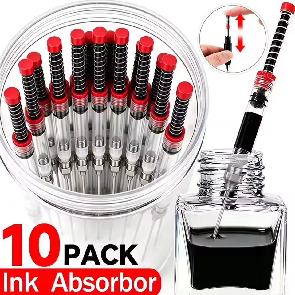 1-10個入り 万年筆用インク注入器 シリンジ 吸引器 ツー - Scrapbooking のレビューと価格